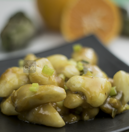 Water Chestnut in Orange Sauce Recipe